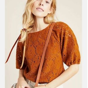 Anthropologie Dolan lace floral top